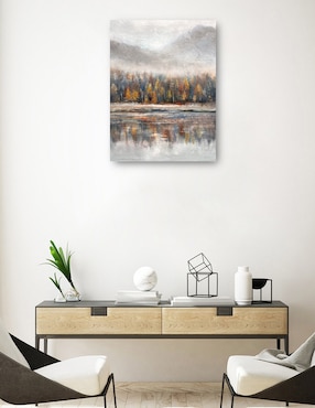 Cuadro decorativo Hora Dorada I técnica mixta Cuadros Jr Lagos