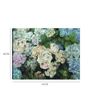 Cuadro decorativo Jardín de hortensias técnica mixta Cuadros Jr Primavera