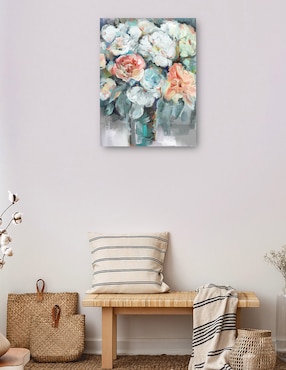 Cuadro decorativo Jardín Capítulo I técnica mixta Cuadros Jr Floreros