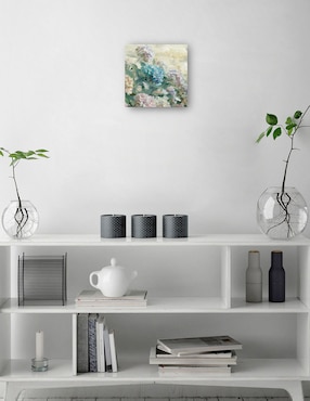 Cuadro decorativo Hortensias técnica mixta Cuadros Jr Floración