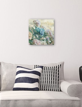 Cuadro decorativo Hortensias técnica mixta Cuadros Jr Floración