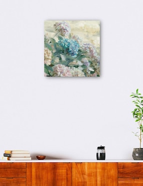Cuadro decorativo Hortensias técnica mixta Cuadros Jr Floración
