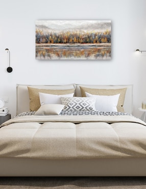 Cuadro decorativo Hora Dorada II técnica mixta Cuadros Jr Lagos
