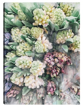 Cuadro decorativo Hermosas flores técnica mixta Cuadros Jr Arreglo Floral