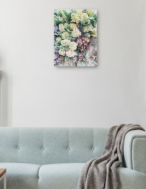 Cuadro decorativo Hermosas flores técnica mixta Cuadros Jr Arreglo Floral