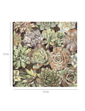 Cuadro decorativo Jardín del desierto técnica mixta Cuadros Jr Floración