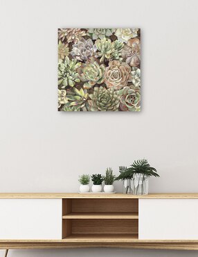 Cuadro decorativo Jardín del desierto técnica mixta Cuadros Jr Floración