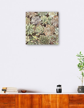 Cuadro decorativo Jardín del desierto técnica mixta Cuadros Jr Floración