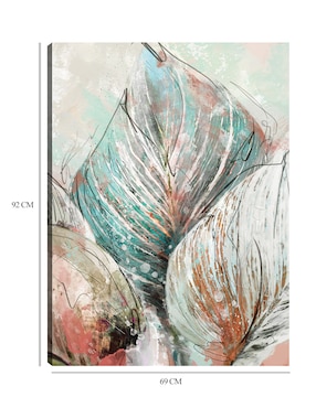 Cuadro decorativo Hojas de arte lineal II técnica mixta Cuadros Jr Primavera