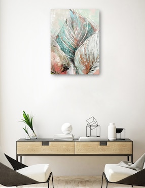 Cuadro decorativo Hojas de arte lineal II técnica mixta Cuadros Jr Primavera