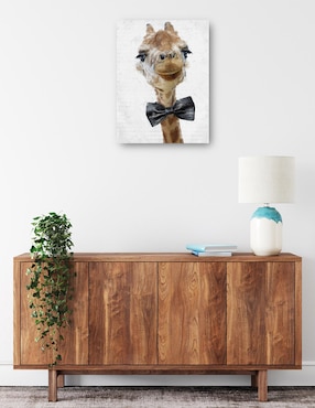 Cuadro decorativo Lazo negro técnica mixta Cuadros Jr Animales Domésticos