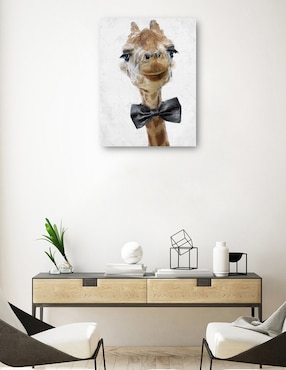 Cuadro decorativo Lazo negro técnica mixta Cuadros Jr Animales Domésticos