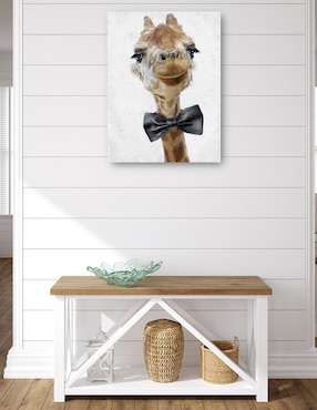 Cuadro decorativo Lazo negro técnica mixta Cuadros Jr Animales Domésticos