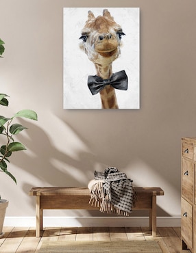 Cuadro decorativo Lazo negro técnica mixta Cuadros Jr Animales Domésticos