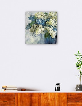 Cuadro decorativo Lilas técnica mixta Cuadros Jr Arreglo Floral