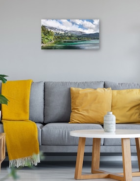 Cuadro decorativo Lago de verano técnica mixta Cuadros Jr Lagos