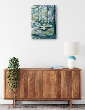 Cuadro decorativo Limpieza de canoas técnica mixta Cuadros Jr Lagos