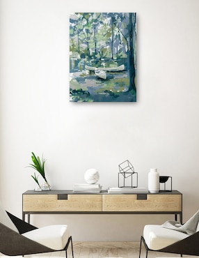 Cuadro decorativo Limpieza de canoas técnica mixta Cuadros Jr Lagos