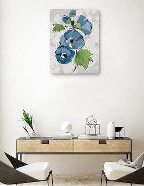 Cuadro decorativo Jolies fleurs técnica mixta Cuadros Jr Arreglo Floral