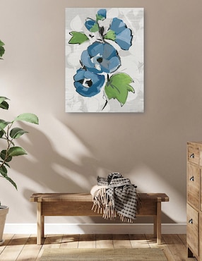Cuadro decorativo Jolies fleurs técnica mixta Cuadros Jr Arreglo Floral