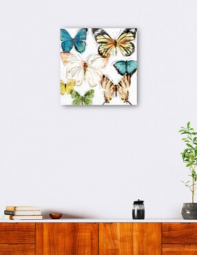 Cuadro decorativo Les Papillons II técnica mixta Cuadros Jr Vida Silvestre