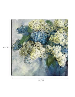 Cuadro decorativo Lilas técnica mixta Cuadros Jr Arreglo Floral