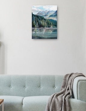 Cuadro decorativo Lago de montaña II técnica mixta Cuadros Jr Lagos