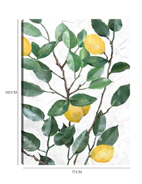 Cuadro decorativo Limonero técnica mixta Cuadros Jr Frutas