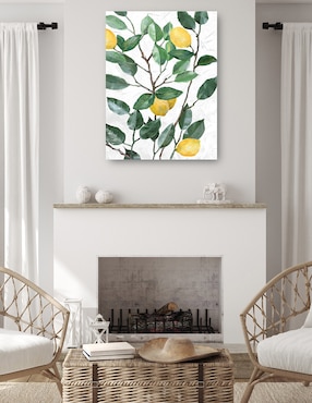Cuadro decorativo Limonero técnica mixta Cuadros Jr Frutas