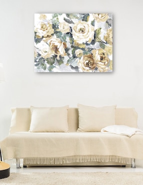 Cuadro decorativo La Vie Gold Light Crop técnica mixta Cuadros Jr Floración