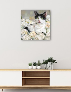 Cuadro decorativo Jolis Chats IV técnica mixta Cuadros Jr Animales Domésticos