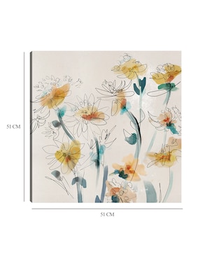 Cuadro decorativo Líneas finas técnica mixta Cuadros Jr Primavera