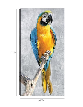 Cuadro decorativo Loros Tropicales I técnica mixta Cuadros Jr Aves Silvestres