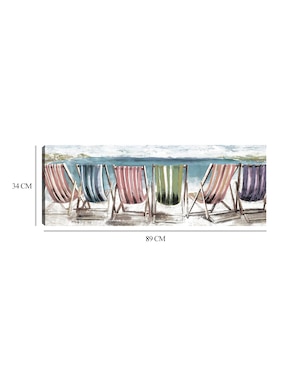 Cuadro decorativo Luz del sol técnica mixta Cuadros Jr Playas