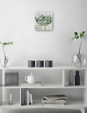 Cuadro decorativo Macetas de eucalipto II técnica mixta Cuadros Jr Macetas