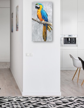 Cuadro decorativo Loros Tropicales II técnica mixta Cuadros Jr Aves Silvestres