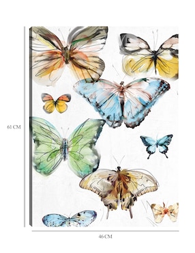 Cuadro decorativo Los Papillons I técnica mixta Cuadros Jr Vida Silvestre