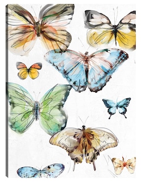 Cuadro decorativo Los Papillons I técnica mixta Cuadros Jr Vida Silvestre