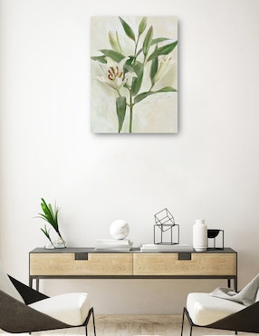 Cuadro decorativo Lys Blancs I técnica mixta Cuadros Jr Floración