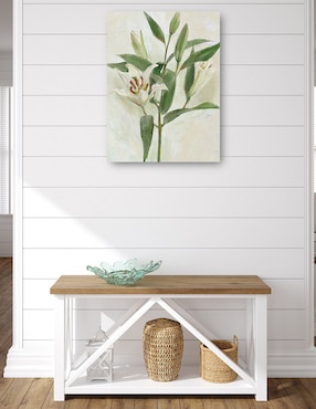 Cuadro decorativo Lys Blancs I técnica mixta Cuadros Jr Floración