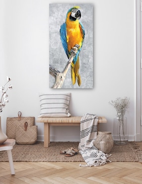 Cuadro decorativo Loros Tropicales I técnica mixta Cuadros Jr Aves Silvestres