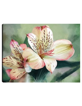Cuadro decorativo Lirio tropical técnica mixta Cuadros Jr Primavera