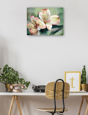 Cuadro decorativo Lirio tropical técnica mixta Cuadros Jr Primavera