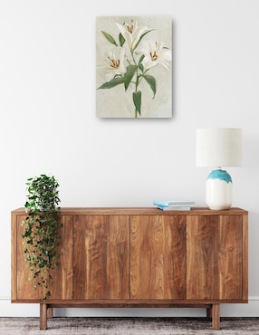 Cuadro decorativo Lys Blancs II técnica mixta Cuadros Jr Floración