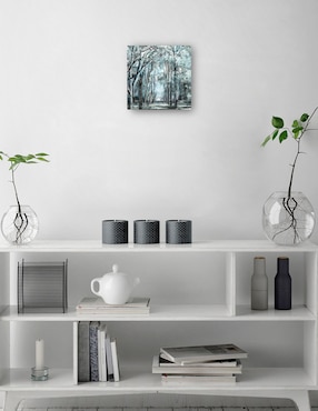 Cuadro decorativo Luz azul de verano técnica mixta Cuadros Jr Bosques
