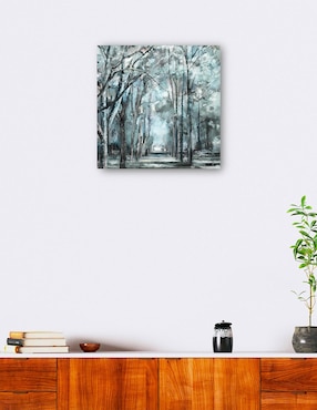 Cuadro decorativo Luz azul de verano técnica mixta Cuadros Jr Bosques