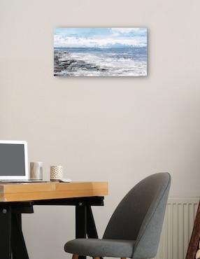 Cuadro decorativo Marea azul técnica mixta Cuadros Jr Playas