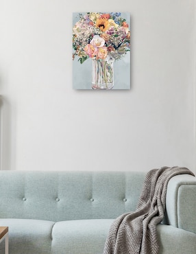 Cuadro decorativo Mazo Di Fiori técnica mixta Cuadros Jr Floreros