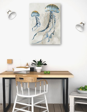 Cuadro decorativo Medusas de mar II técnica mixta Cuadros Jr Animales Marinos