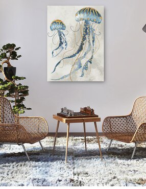 Cuadro decorativo Medusas de mar II técnica mixta Cuadros Jr Animales Marinos